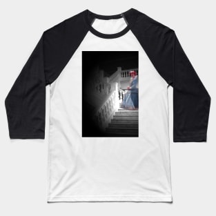Ghostly lady on the staircase Baseball T-Shirt